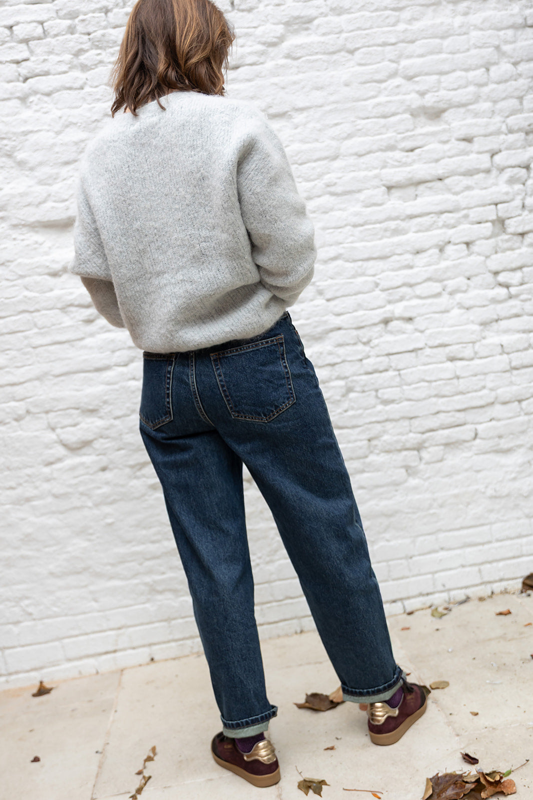 Barrel denim - Dark blue