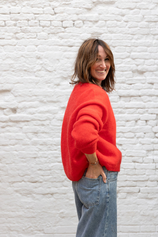 FRIE cardigan - Rood