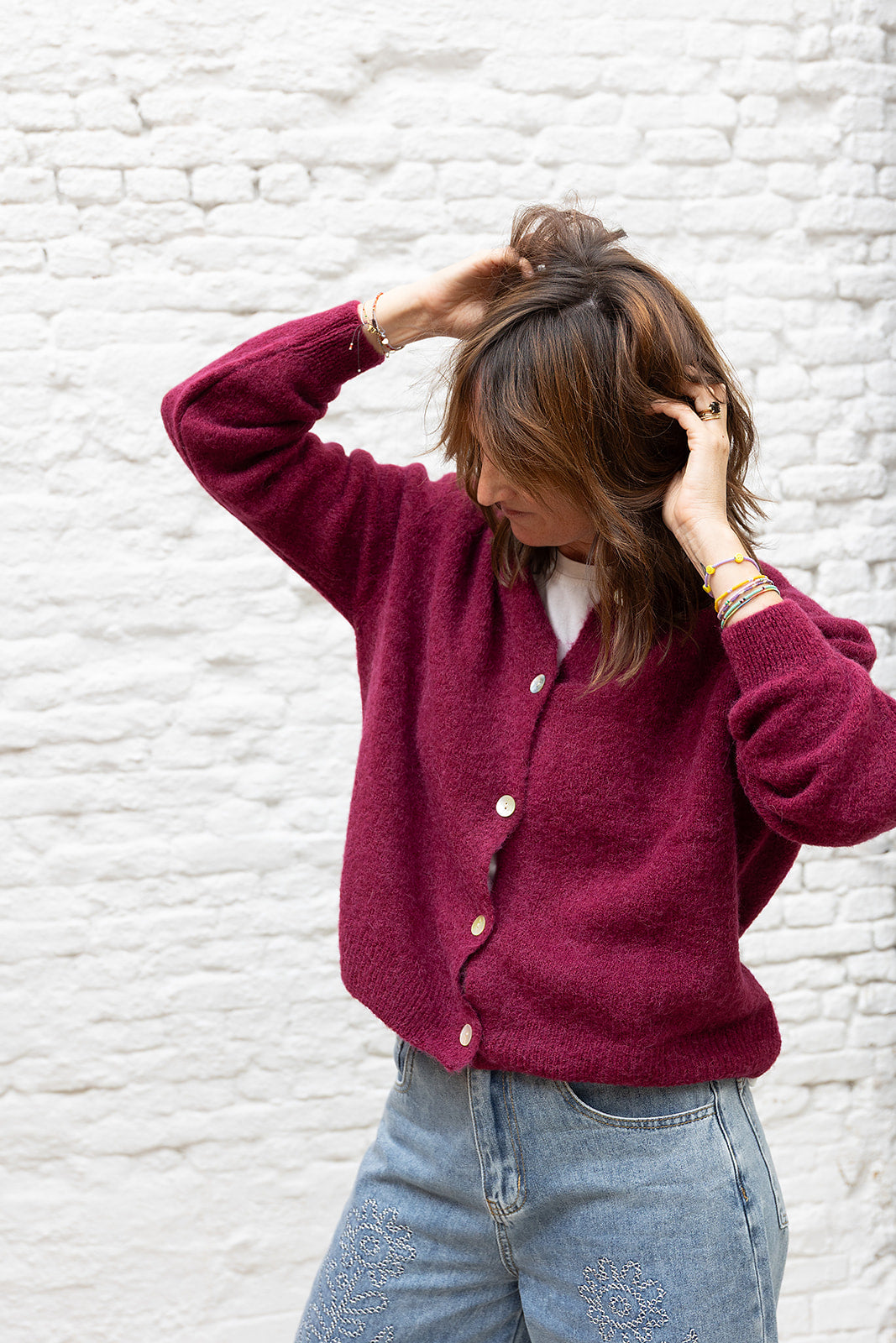 Soda cardigan - Bordeaux