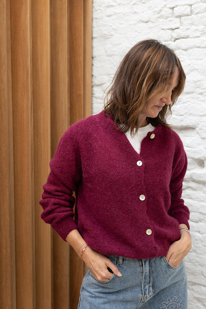Soda cardigan - Bordeaux