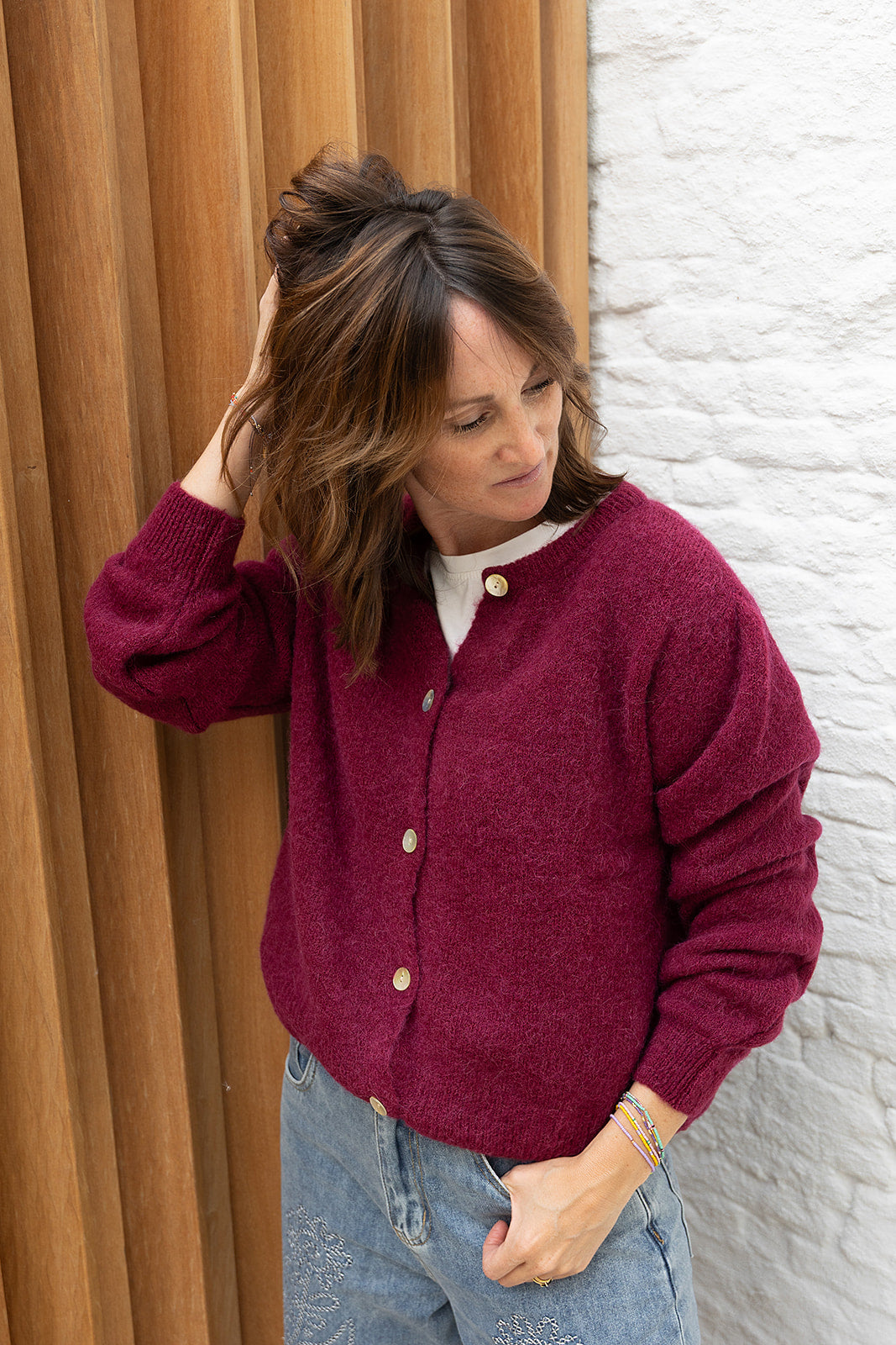 Soda cardigan - Bordeaux