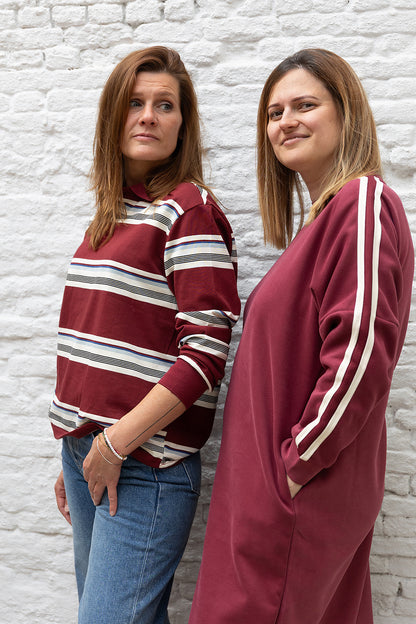 Sweater dress- Bordeaux