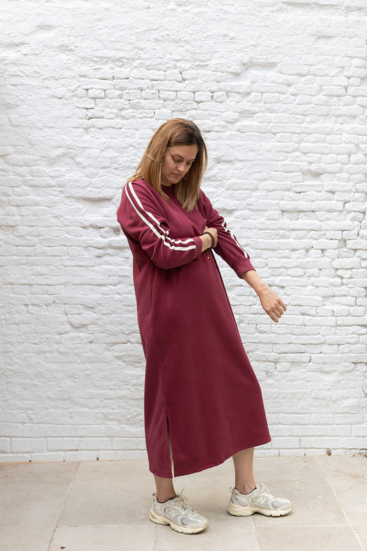 Sweater dress- Bordeaux