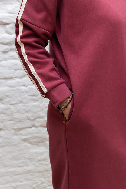 Sweater dress- Bordeaux