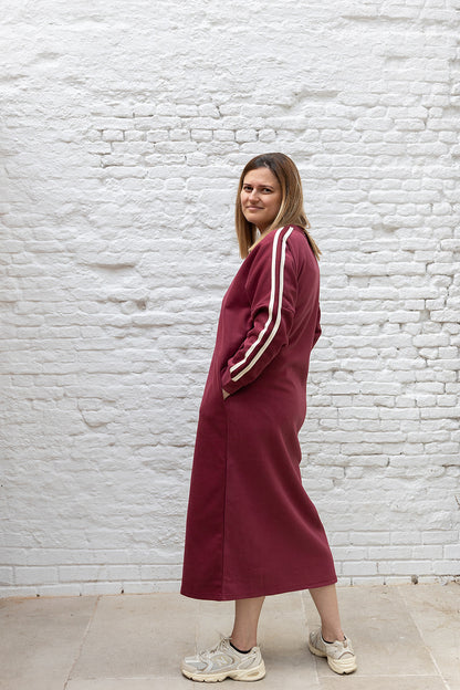 Sweater dress- Bordeaux