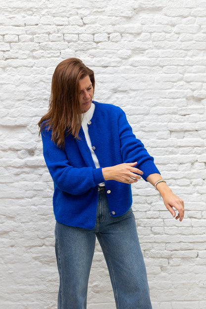 Soda cardigan - Kobalt