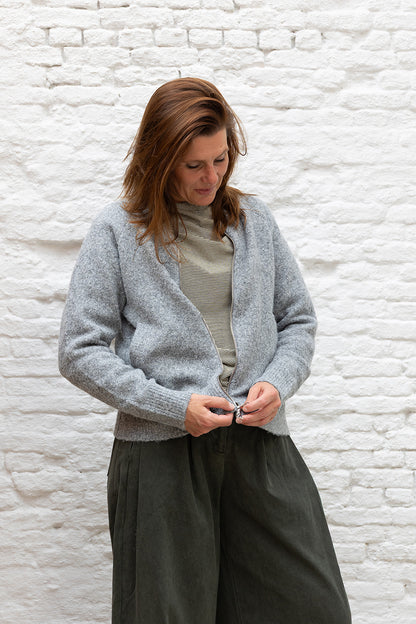PAYTON cardigan - Grey melange
