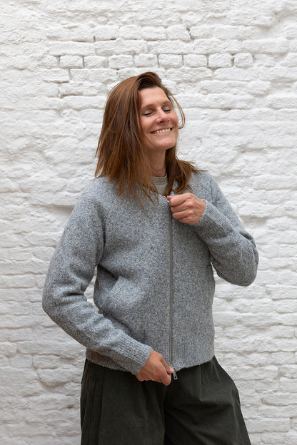 PAYTON cardigan - Grey melange