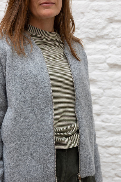 PAYTON cardigan - Grey melange