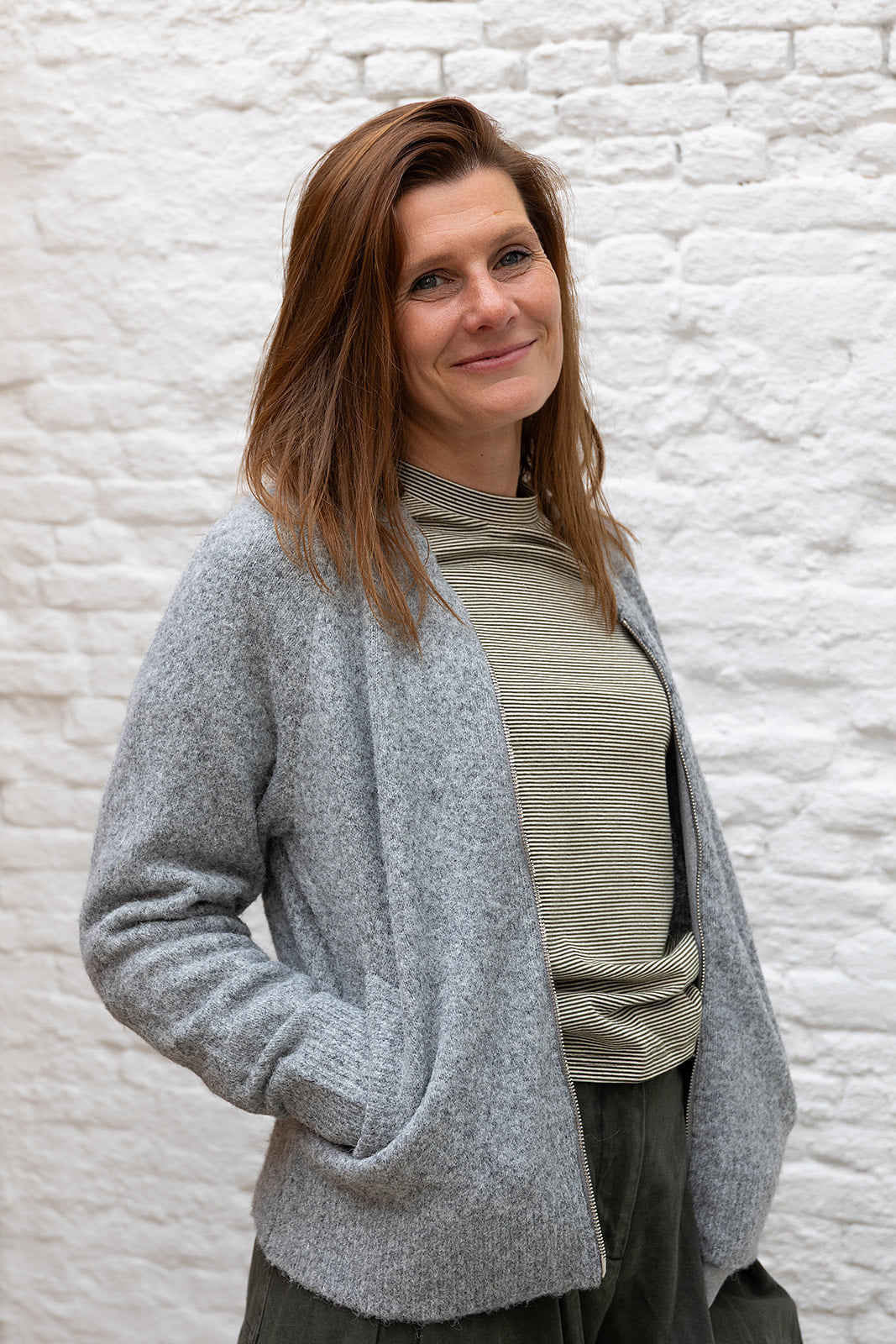 PAYTON cardigan - Grey melange