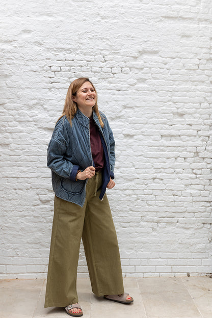 OLIVE Vest - Washed denim