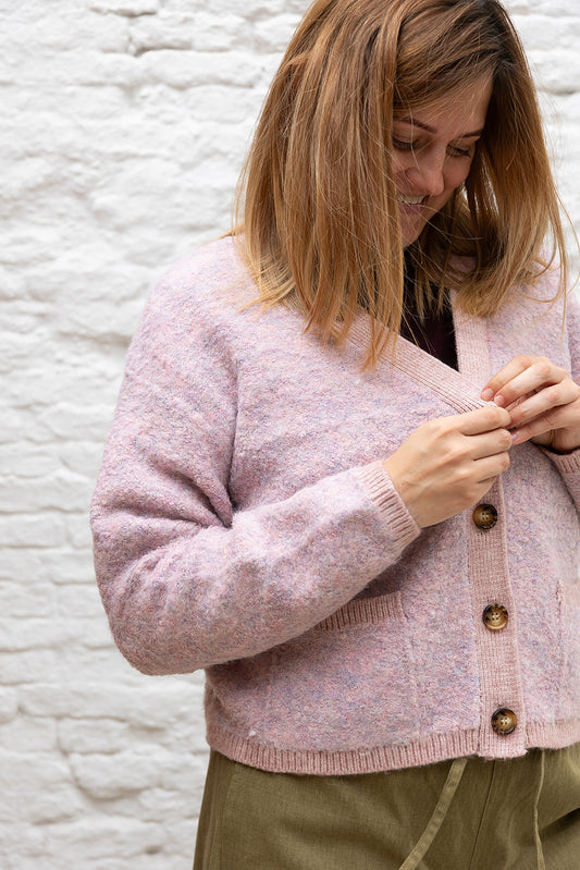 CARESSE cardigan - Soft pink