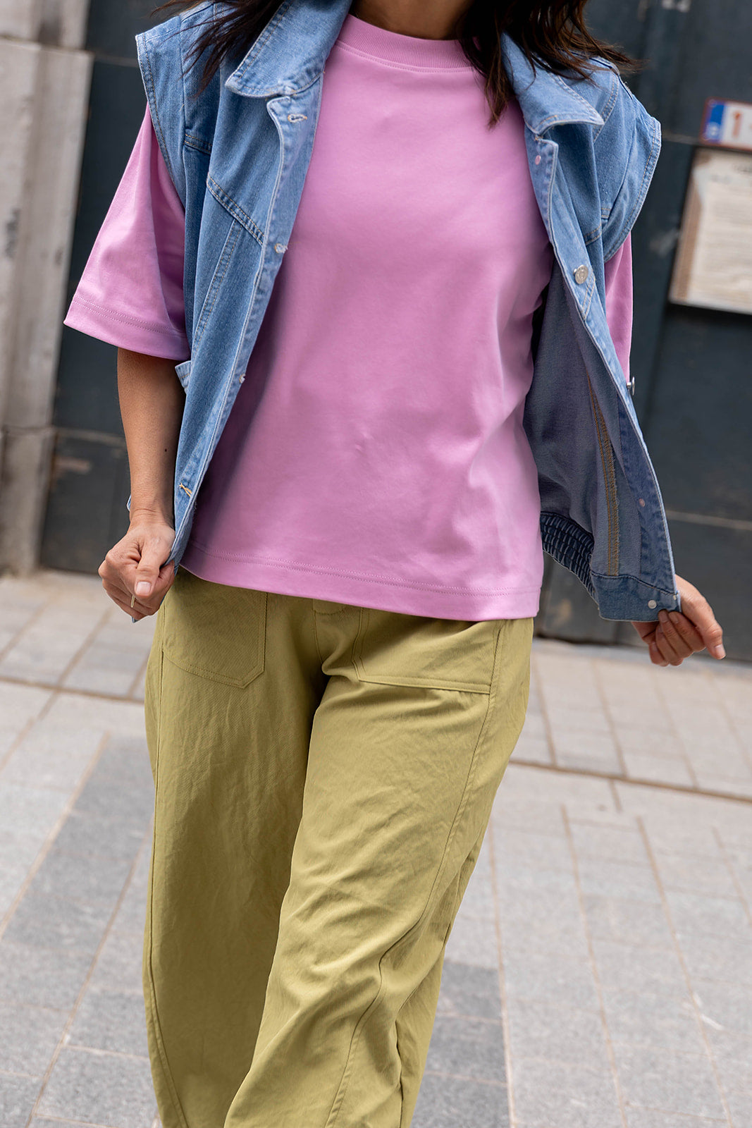 BURY gilet - Denim