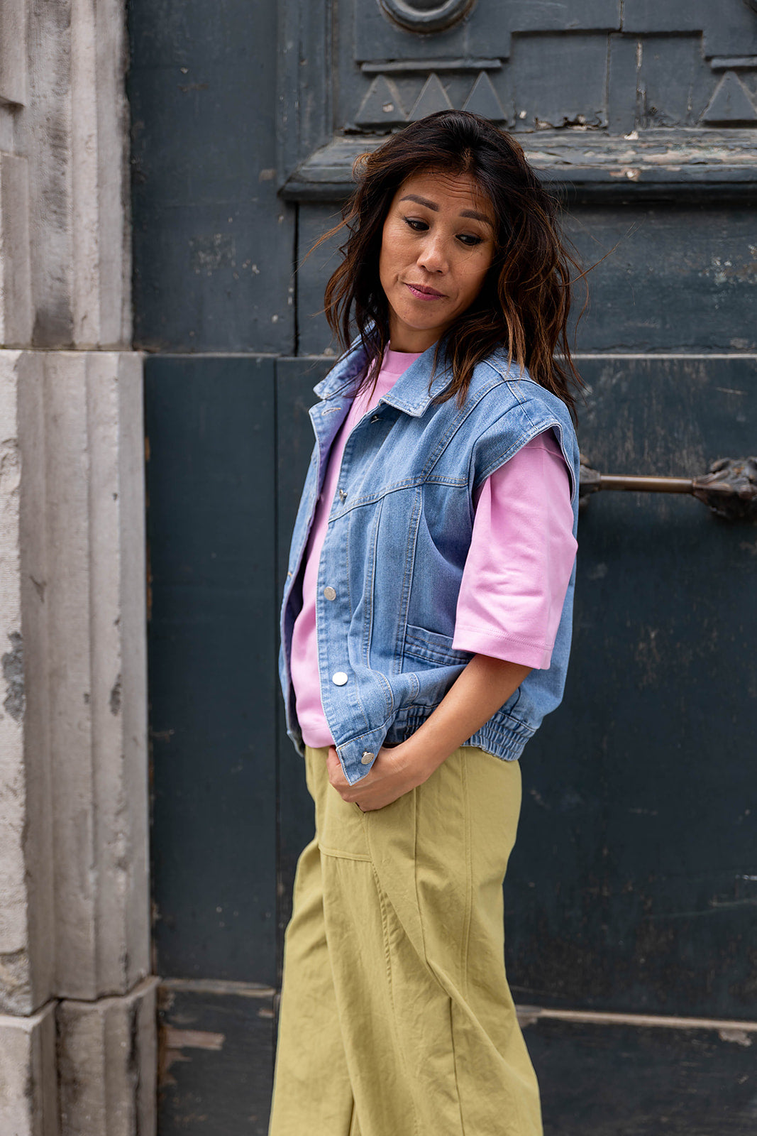 BURY gilet - Denim