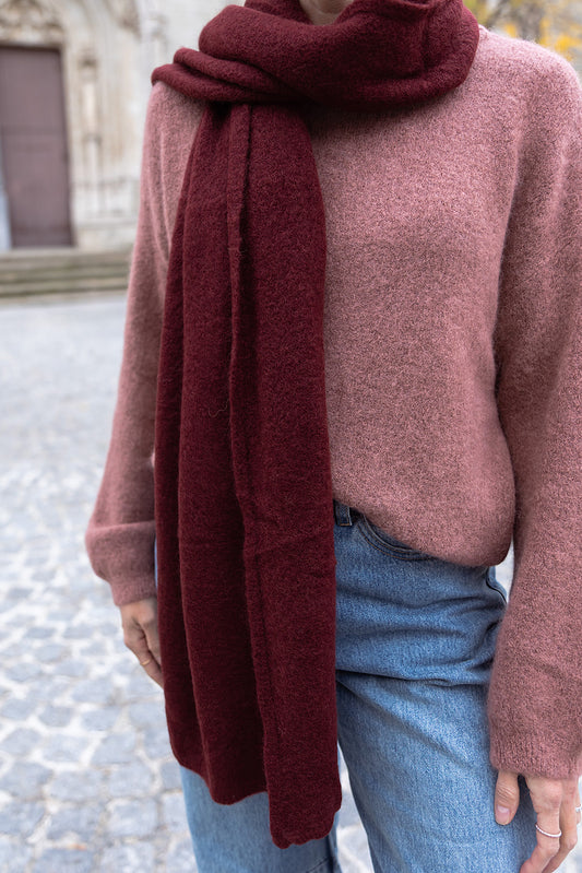 Oversized sjaal - Bordeaux