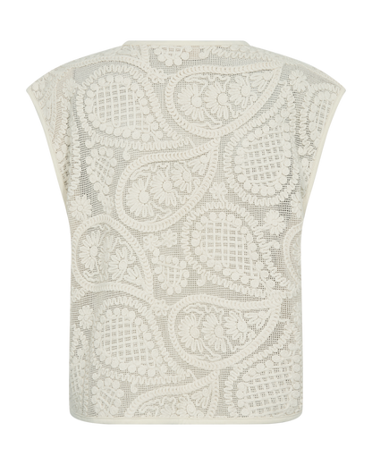 CROSSY waistcoat - Ecru