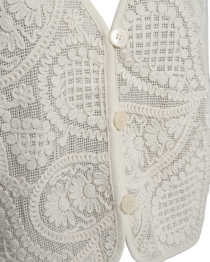 CROSSY waistcoat - Ecru