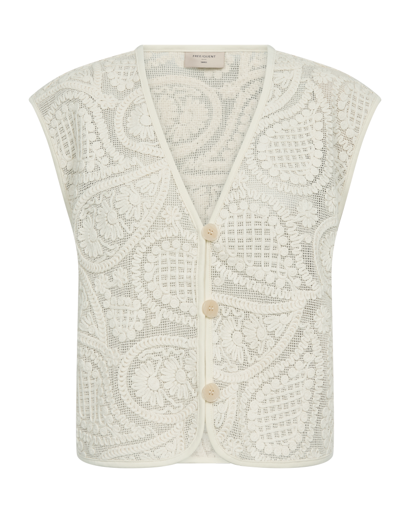 CROSSY waistcoat - Ecru