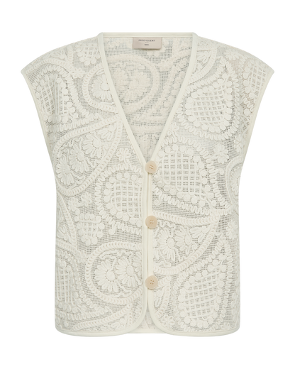 CROSSY waistcoat - Ecru